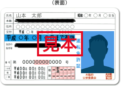 免許証 表面